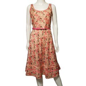 Ann Taylor Loft Pink Floral Cotton Dress